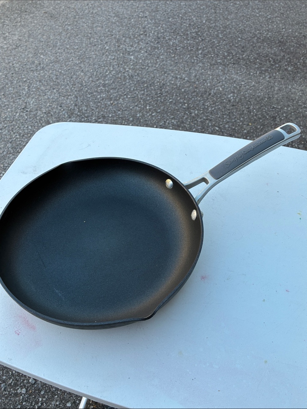 Calphalon Black Nonstick Frying Pan with Metal Handle